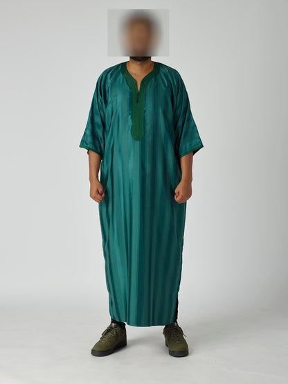 Jawhara Moroccan Gandoura - Royal Green