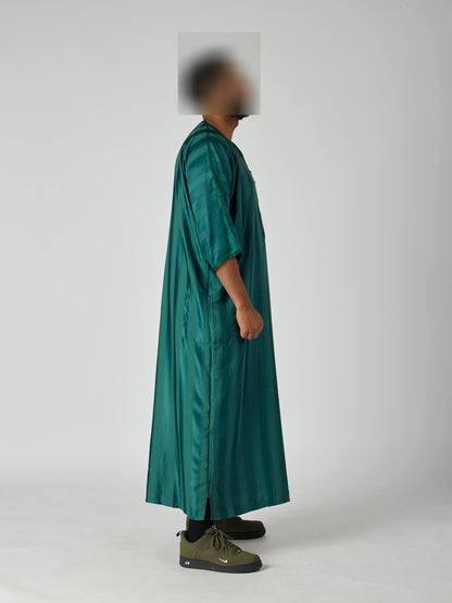 Jawhara Moroccan Gandoura - Royal Green