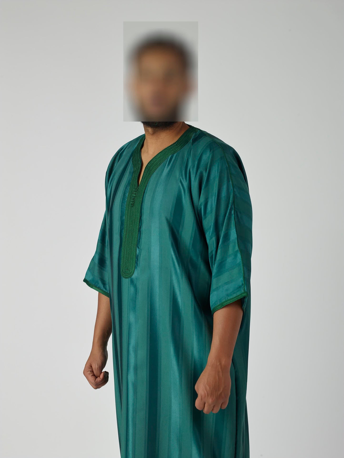 Jawhara Moroccan Gandoura - Royal Green