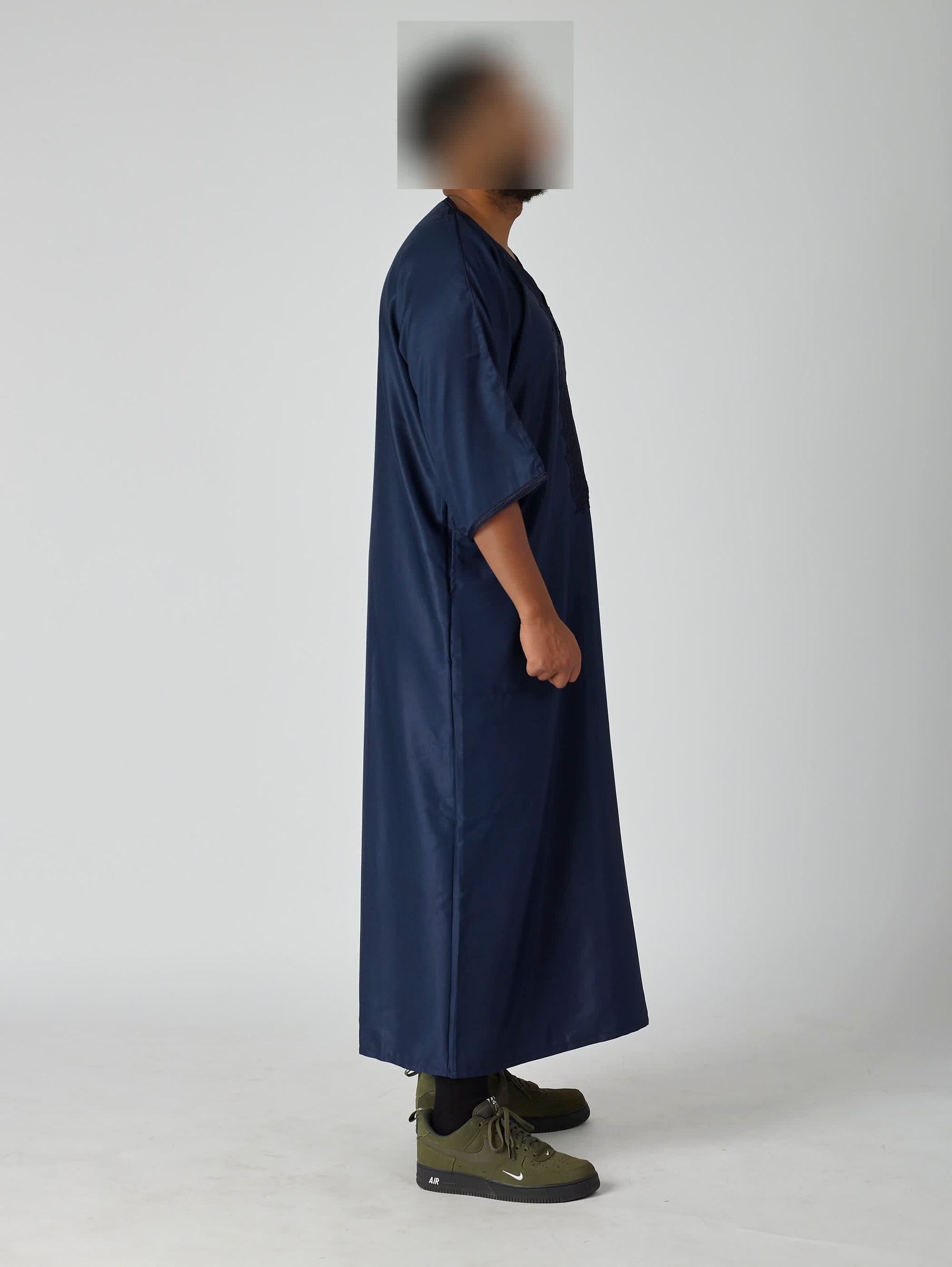 Navy Blue Moroccan Gandoura