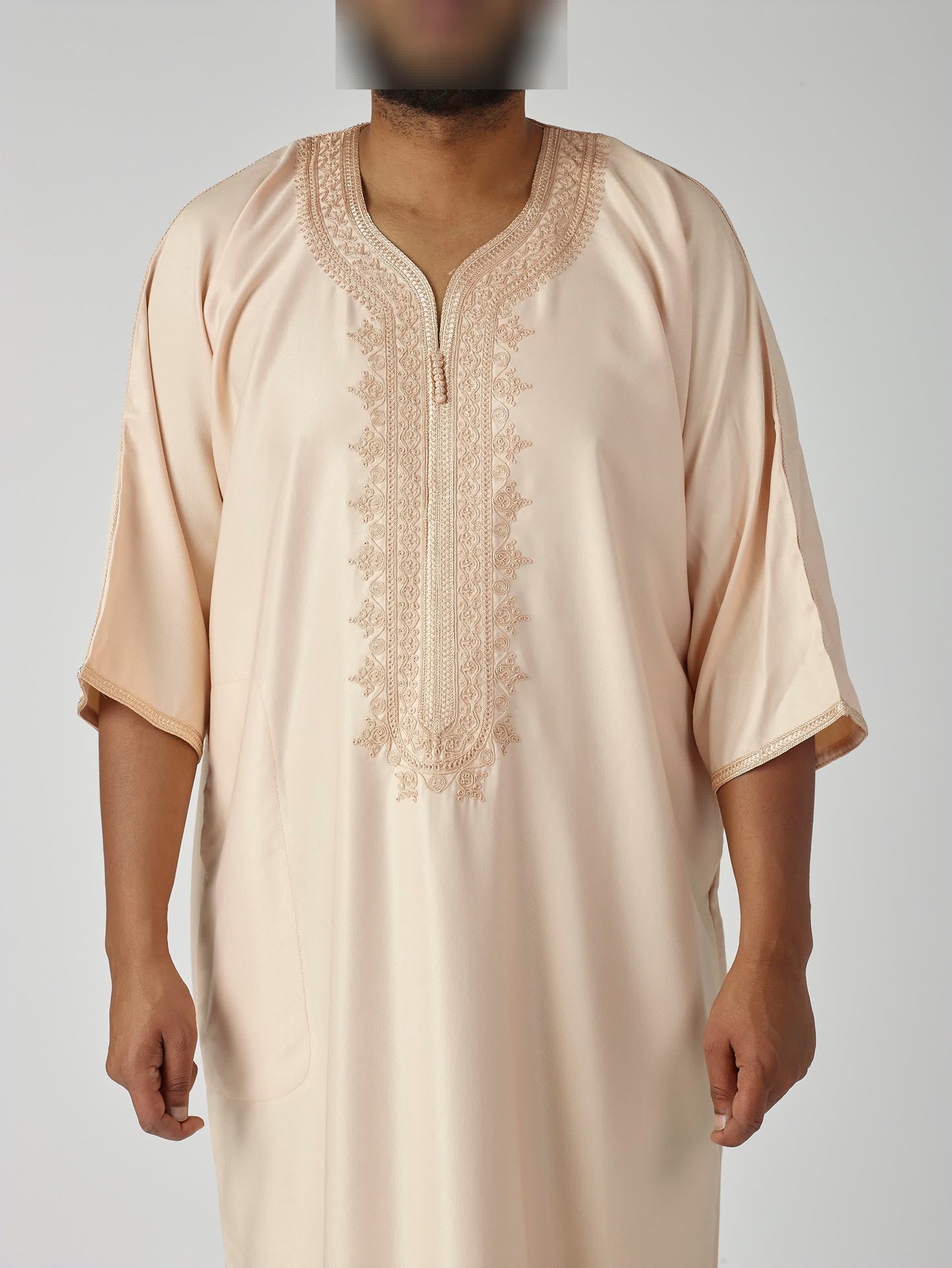 Rose Cream Moroccan Gandoura