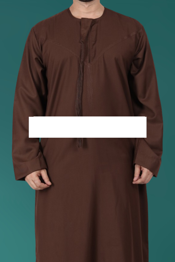 Traditional Emirati Thobe - Brown