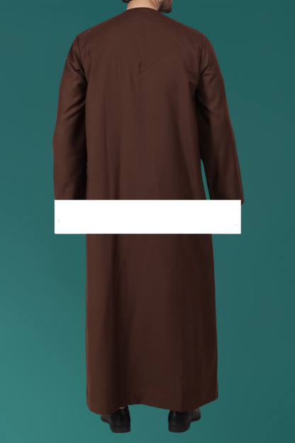 Traditional Emirati Thobe - Brown