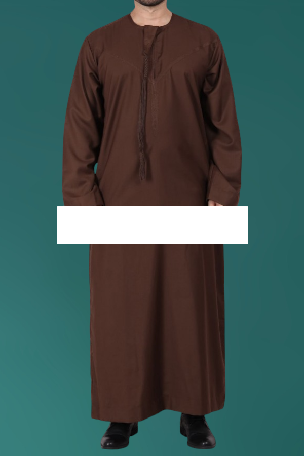 Traditional Emirati Thobe - Brown