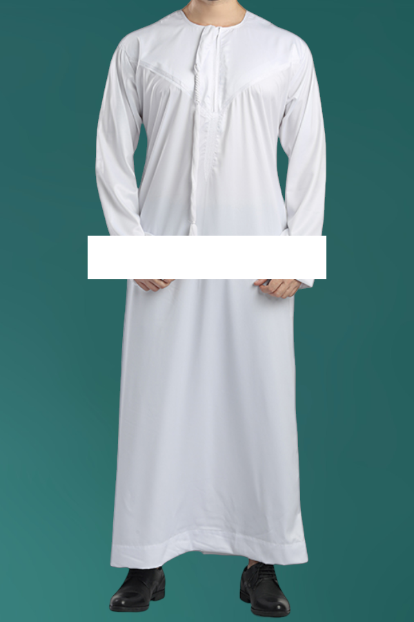 White Traditional Emirati Thobe